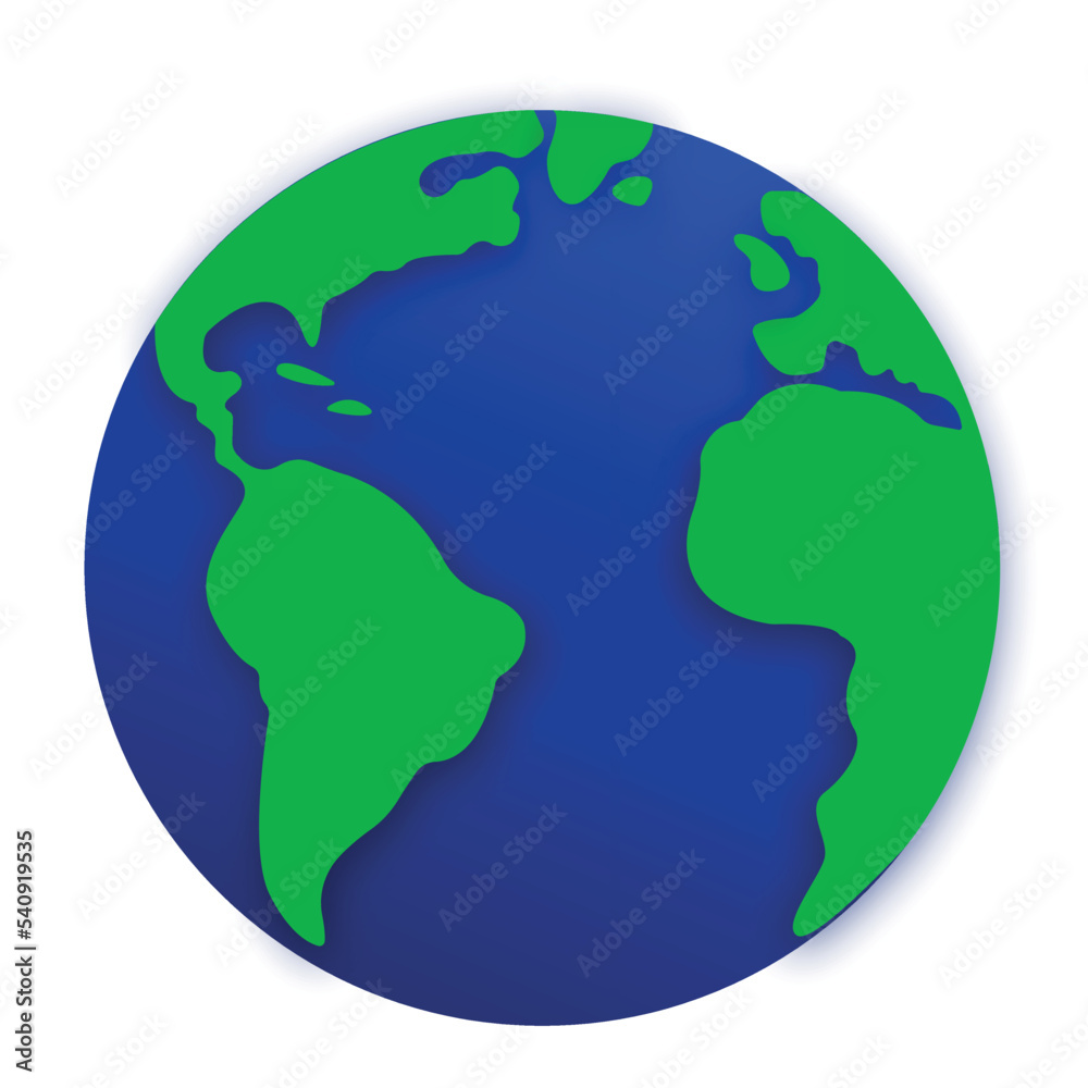 earth globe vector illustration