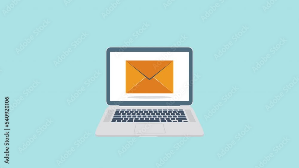 Scanning email for virus, malware detection, internet security concept animation Scanning email for virus, malware detection, internet security concept animation