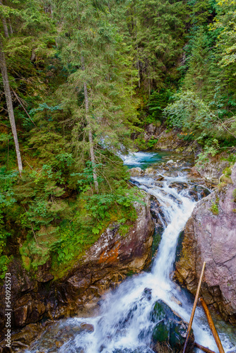 Fototapeta Naklejka Na Ścianę i Meble -  A small waterfall in the Tatra Mountains