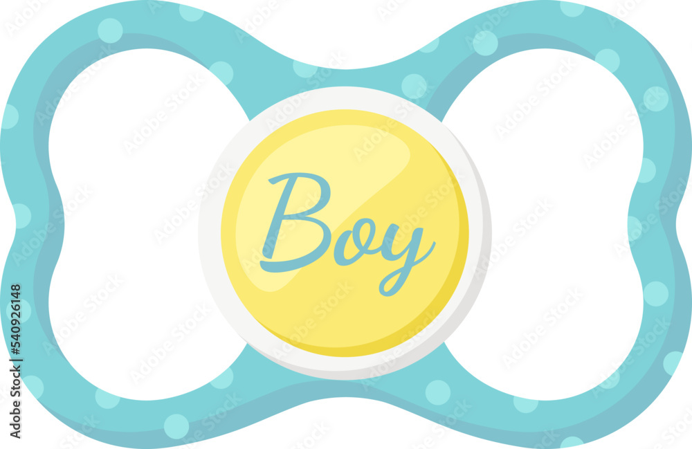 Baby boy pacifier Vector illustration Baby boy pacifier Vector illustration