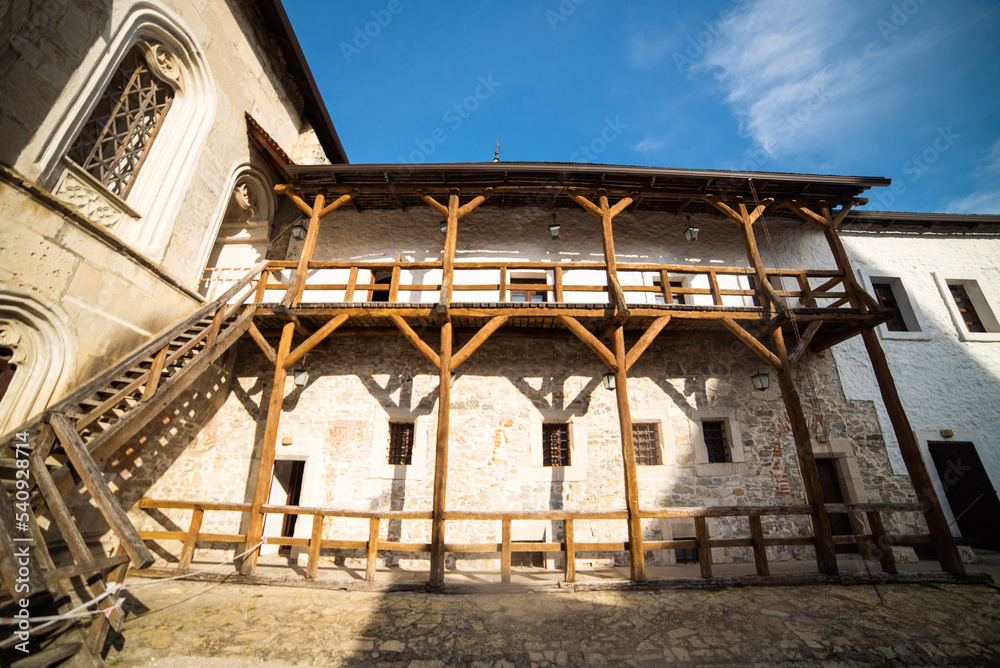 Obraz premium Old castle decorative elements of architecture