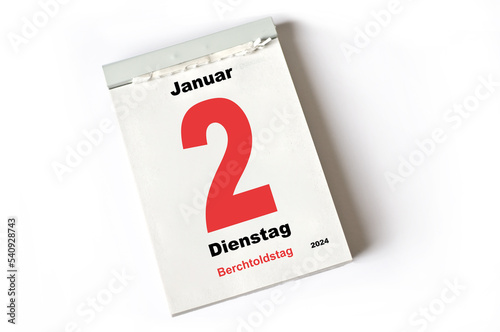 2. Januar 2024 Berchtoldstag photo