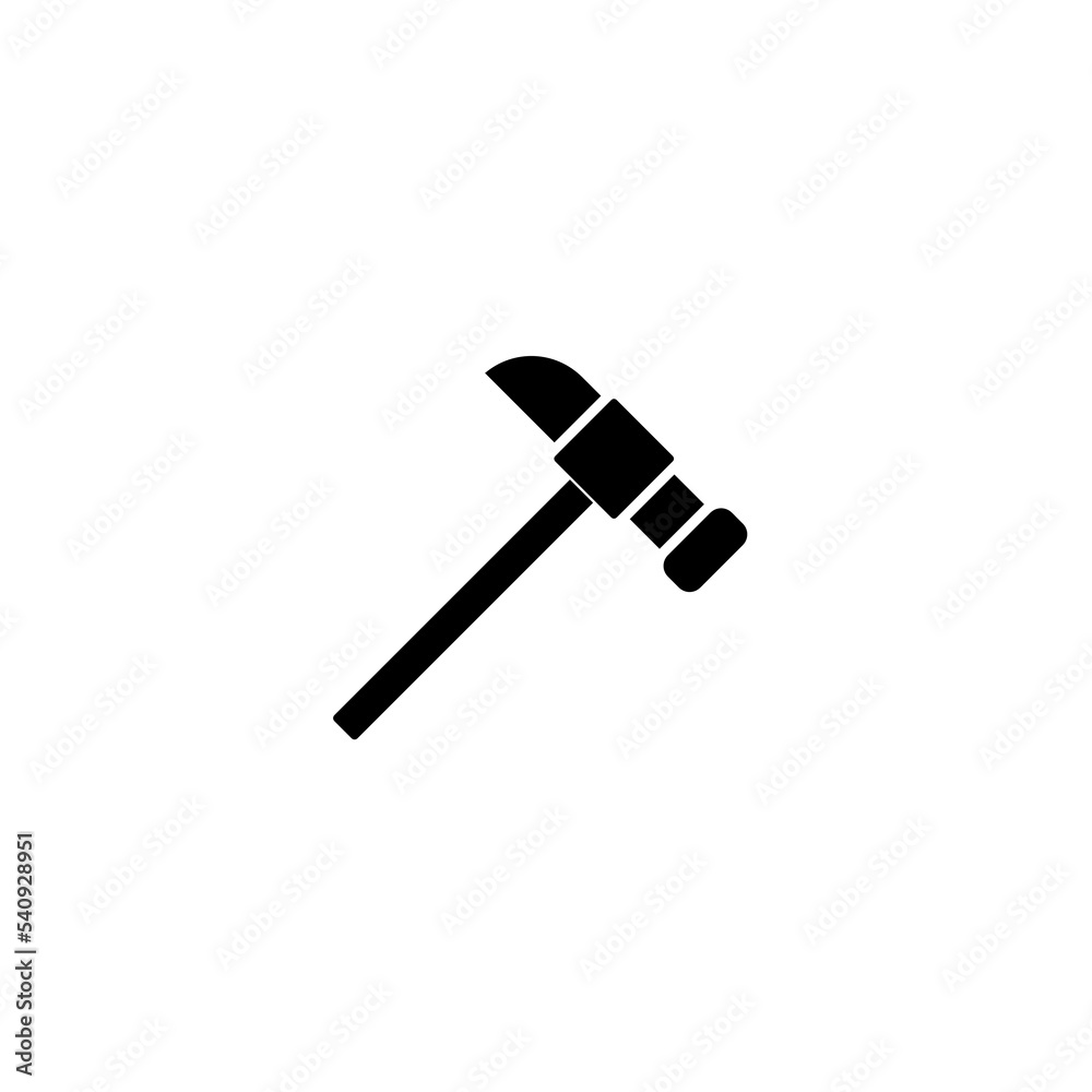 Hammer icon isolated on white background Hammer icon isolated on white background
