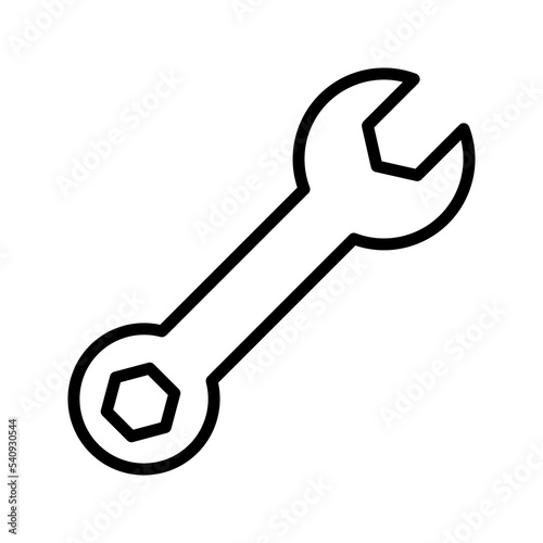 Wrench premium line icon. Simple high quality pictogram. color editable