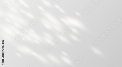 Sunlight on a gray wall, sunbeams in a room, sunny day background for product presentation. Vector illustration.