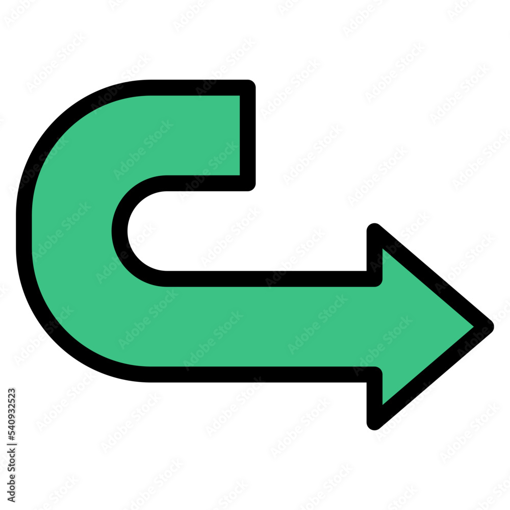 turn right arrow