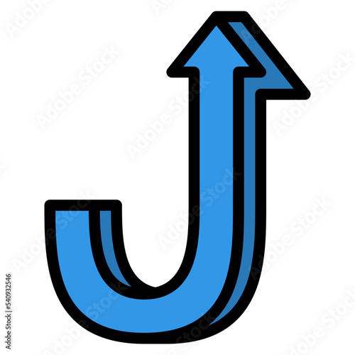 turn up arrow