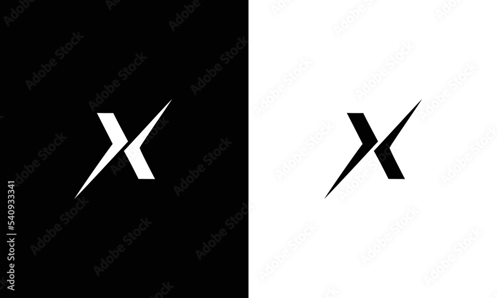X logo design vector sign Stock Vector Adobe Stock