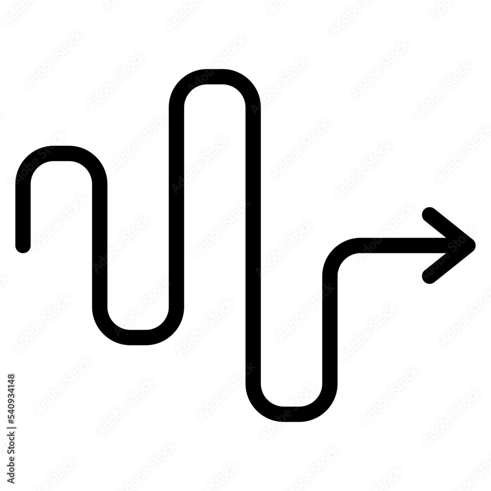 scribble right arrow