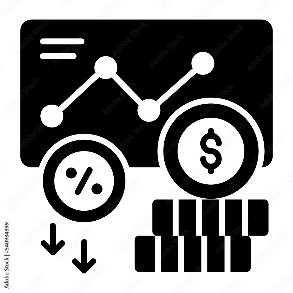 loan interest rate, Premium quality vector illustration concept. Glyph icon symbol. loan interest rate, Premium quality vector illustration concept. Glyph icon symbol.