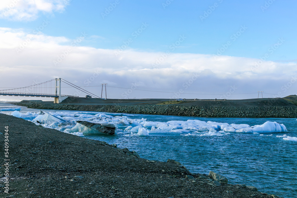 Jokulsarlon suspended bridge 1