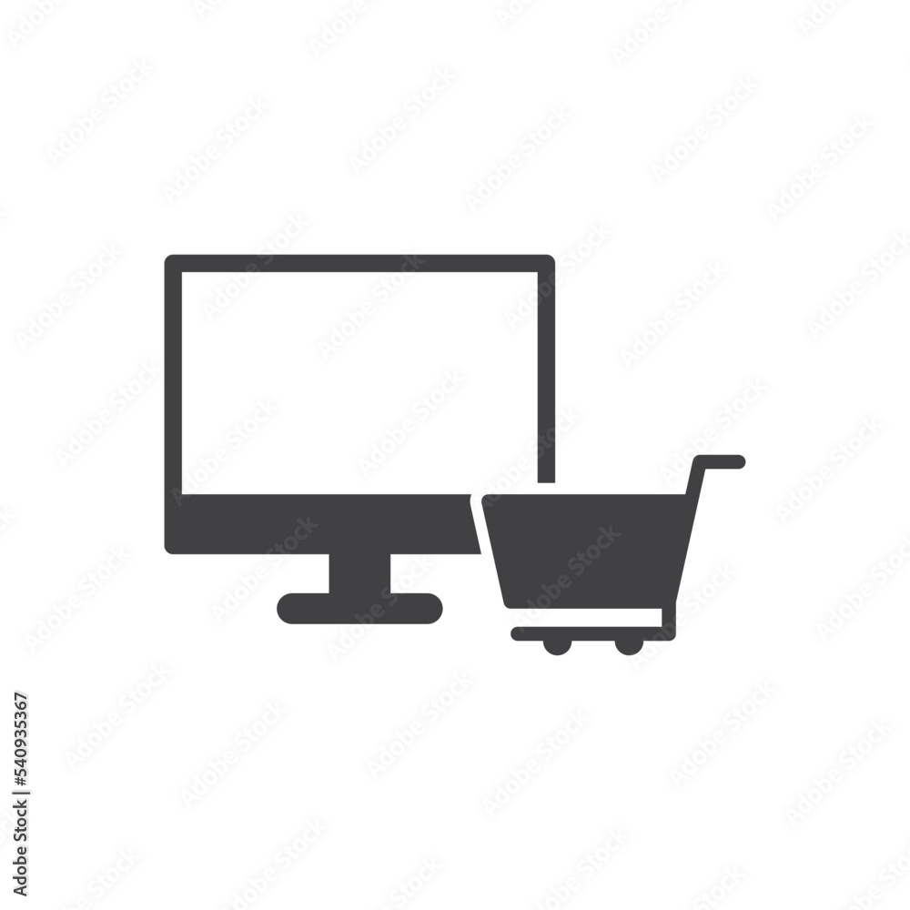 Online Shopping Icon cart sign symbol Online Shopping Icon cart sign symbol