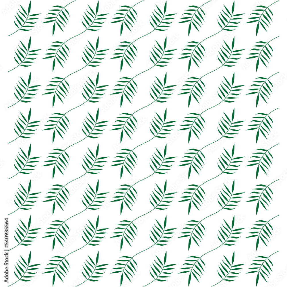 Vector background with leaf pattern