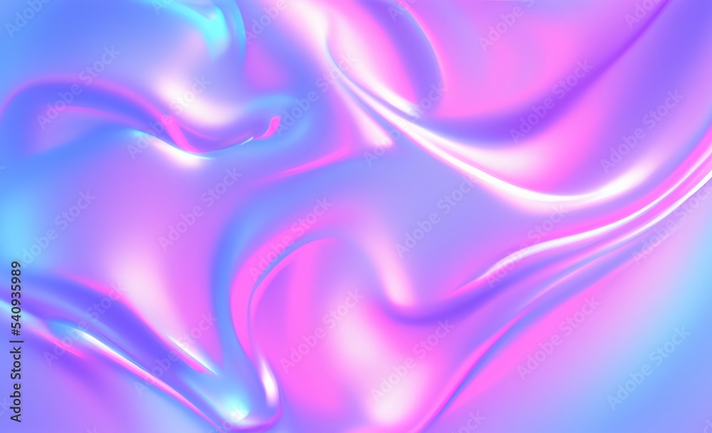 Holographic real texture, blue and purple rainbow foil, iridescent