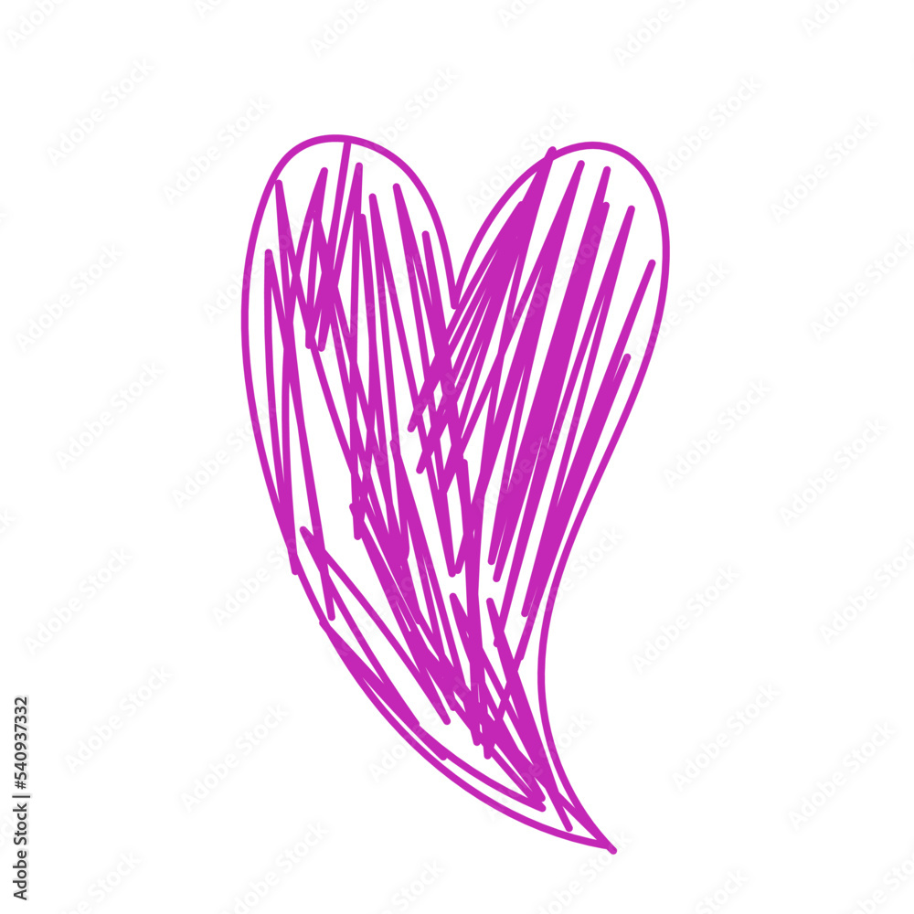 Heart sketch. Love symbol. Pencil drawing romantic illustration Heart sketch. Love symbol. Pencil drawing romantic illustration