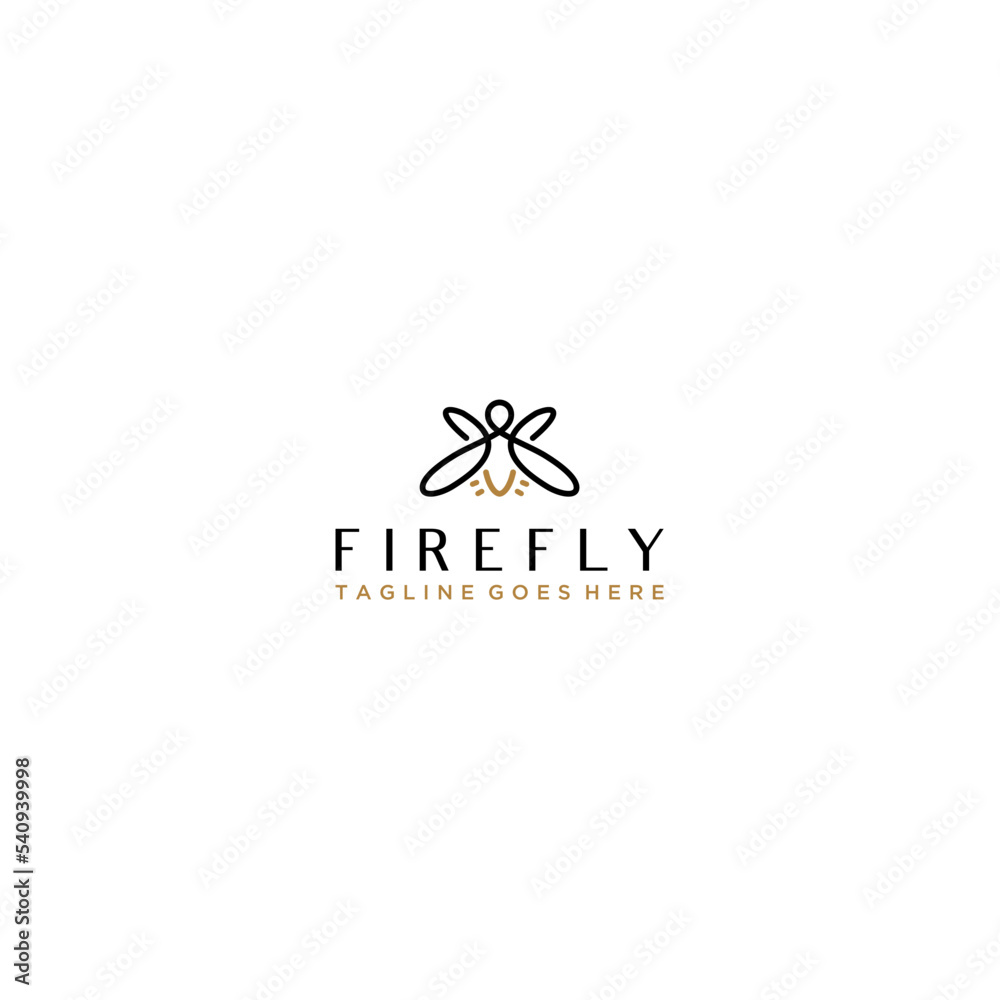 Firefly Logo Icon Design Template. Modern and Minimalist flat vector Firefly Logo Icon Design Template. Modern and Minimalist flat vector