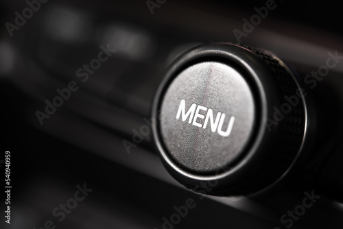 Car Radio Menu Button Closeup © Tomasz Zajda