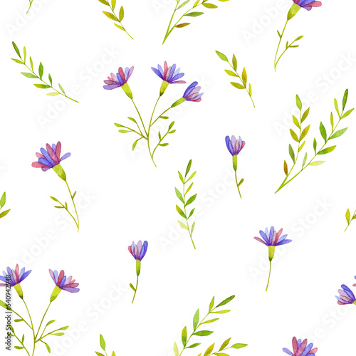 Light floral seamless pattern, lilac, violet colors for print, wallpaper.