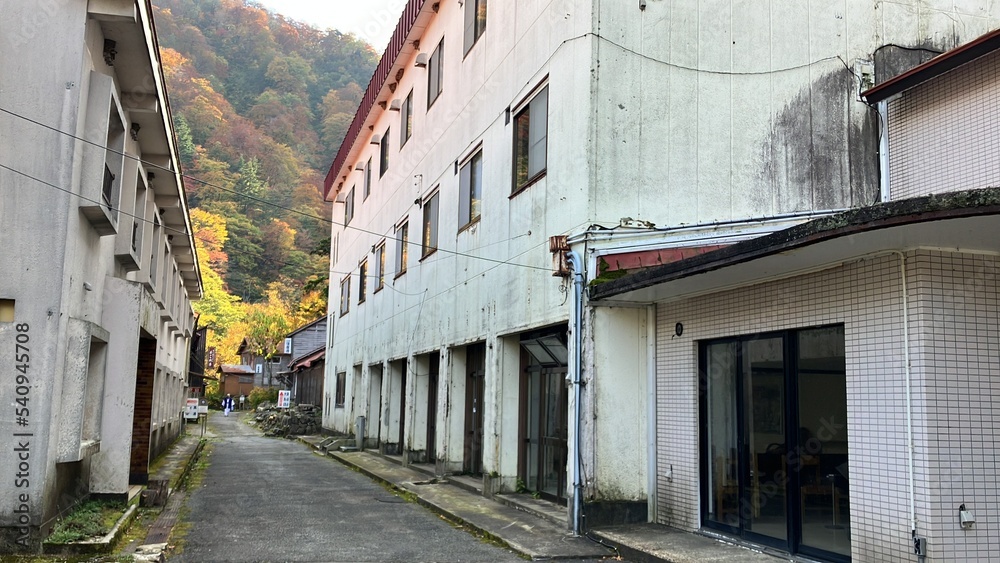 Geto Onsen is a traditional ryokan (Japanese inn) with Geto Onsen is a traditional ryokan (Japanese inn) with
