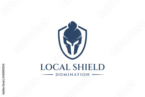 Spartan shield data protection logo