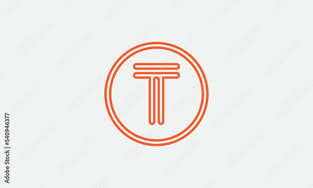 Circle and line logo vector with circle and unique 2d flat icon symbol for brand and business logo letters and alphabets Circle and line logo vector with circle and unique 2d flat icon symbol for brand and business logo letters and alphabets