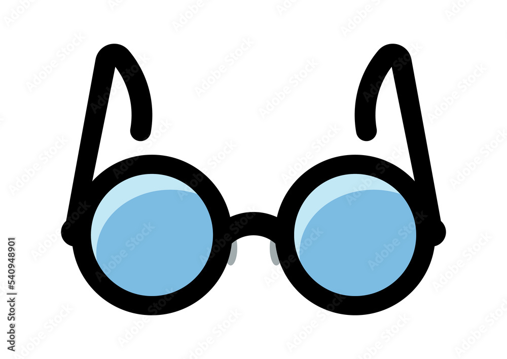 Eyeglasses Icon Flat Vector Eyeglasses Icon Flat Vector
