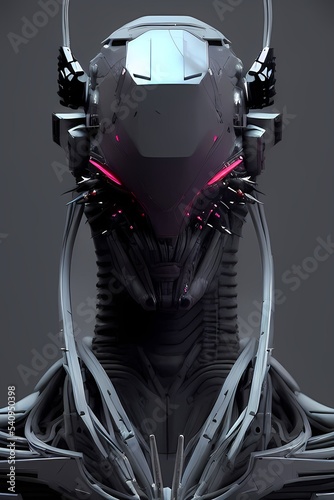 Alien cyborg android