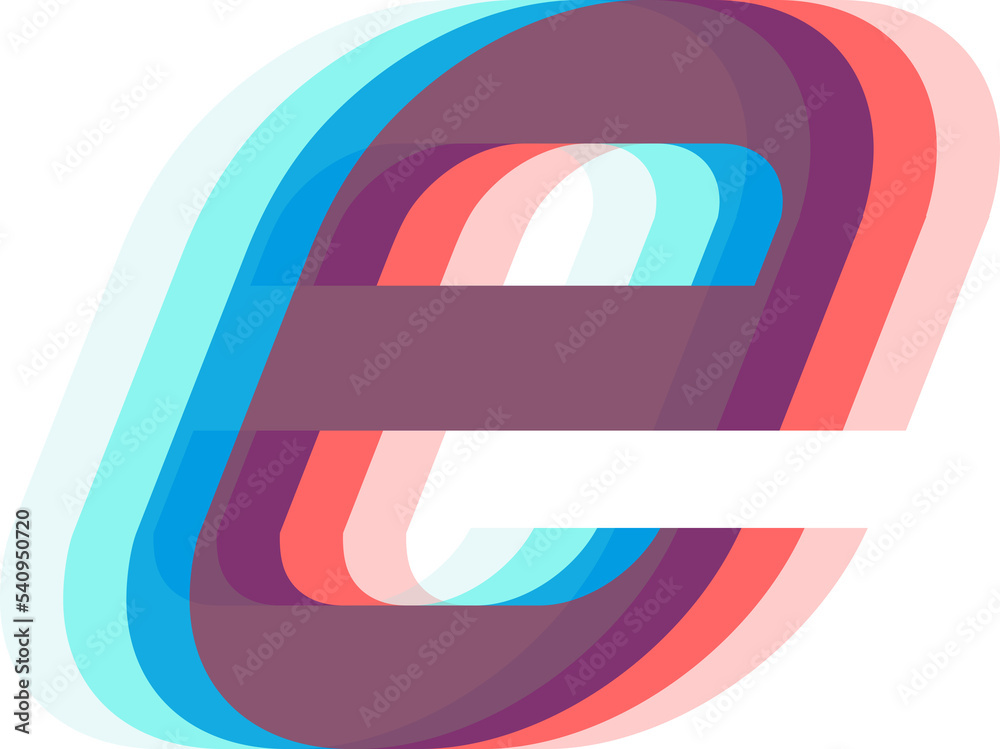 Fototapeta premium linear letters alphabet italic font style