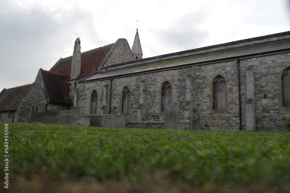 Side of old church Side of old church