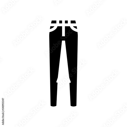high waist pants clothes glyph icon vector. high waist pants clothes sign. isolated symbol illustration