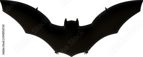 A bat on a white background. Kelelawar. cave bloodsuck mouse. Halloween Simbol in 3d vector photo