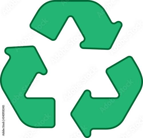 Mobius recycling symbol simbolo riciclo verde photo