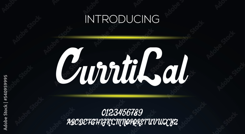 CURRTI LAL Signature Font Calligraphy Logotype Script Font Type Font ...