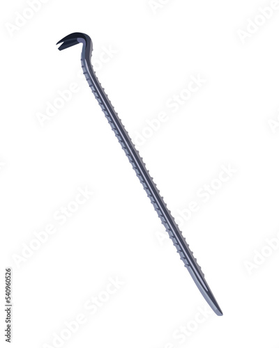 Vector Illustration Crowbar isolated on white background. Carpentry tools. photo
