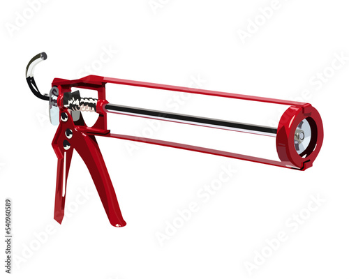 Vector Illustration Sealant Gun Caulking Gun isolated on white background. Carpentry tools.