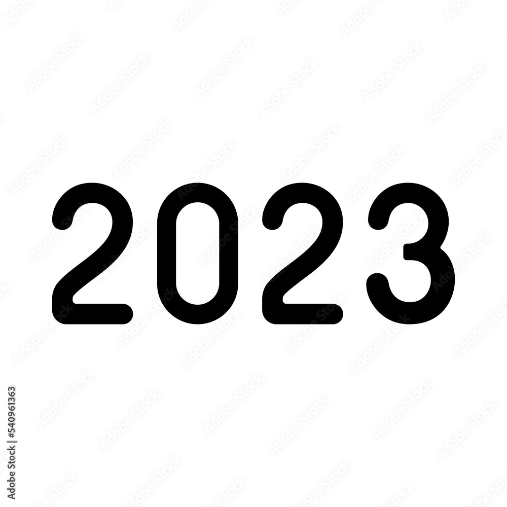 2023 Happy New Year icon symbol signs with transparent background PNG 2023 Happy New Year icon symbol signs with transparent background PNG