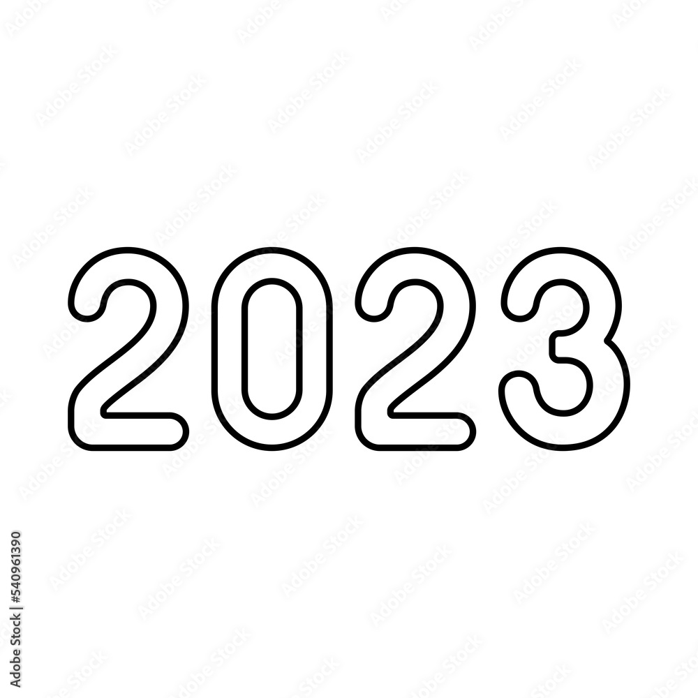 2023 Happy New Year icon symbol signs with transparent background PNG 2023 Happy New Year icon symbol signs with transparent background PNG
