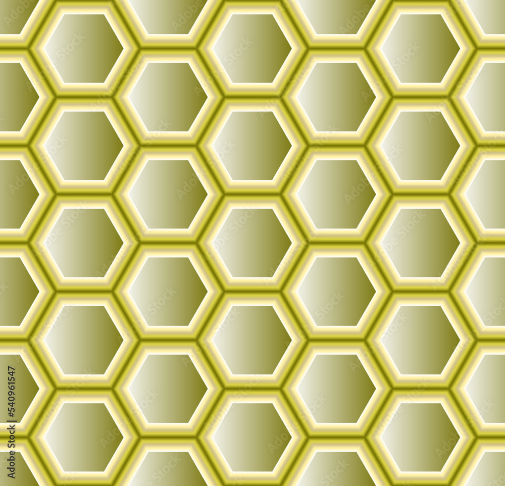 Honeycomb - seamless vector pattern of three-dimensional hexagons Honeycomb - seamless vector pattern of three-dimensional hexagons