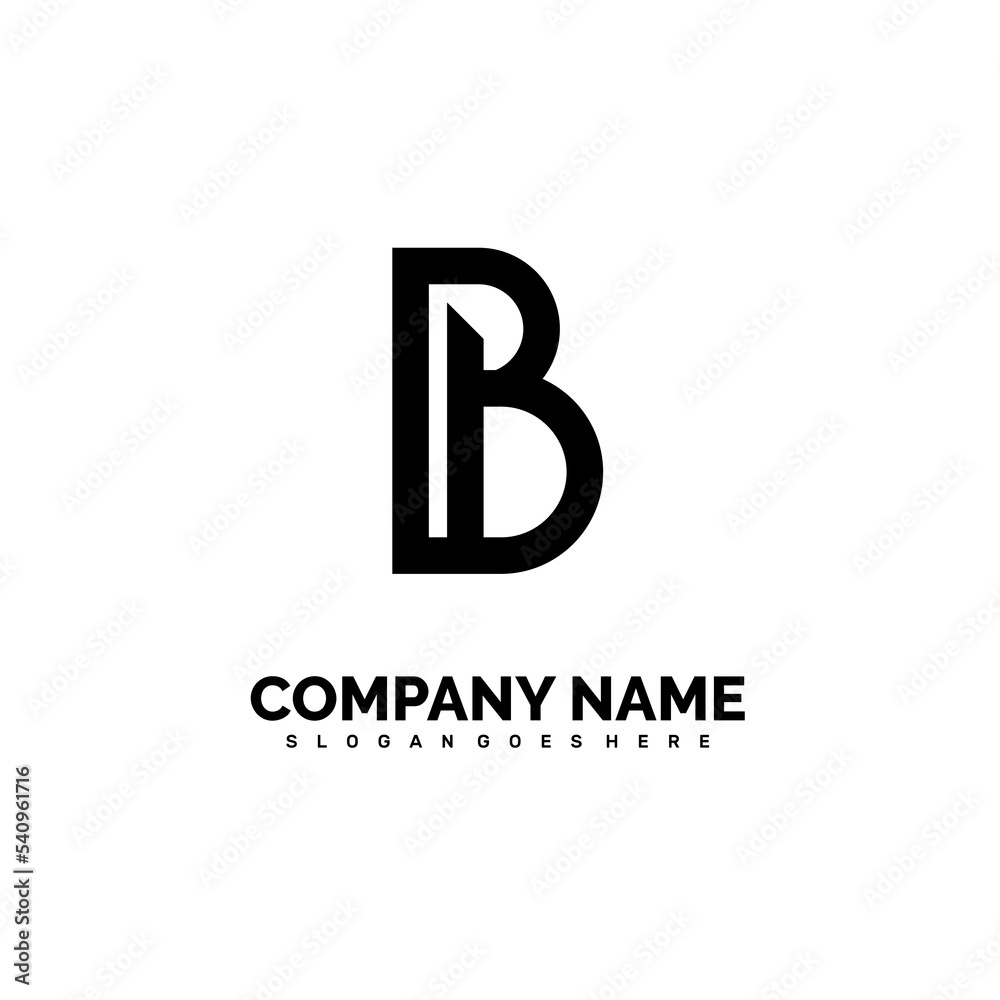 Modern initial BB logo letter simple and creative design concept Modern initial BB logo letter simple and creative design concept