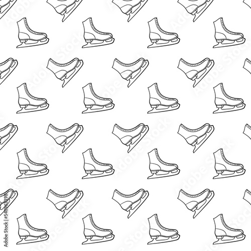 set of shoes hand drew Black and white patterns, Christmas time for your design 