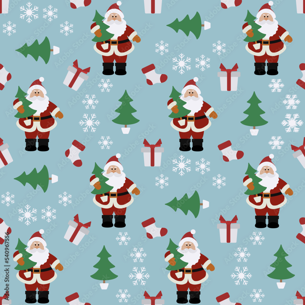 Pattern New year Merry Christmas Holiday Santa Pattern New year Merry Christmas Holiday Santa