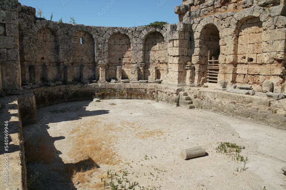Bath in Perge Ancient City in Antalya, Turkiye