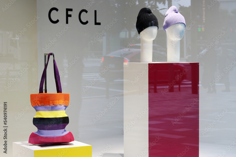 TOKYO, JAPAN October 25, 2022: Window display of CFCL clothing in the  Barneys New York Roppongi Stock Photo Adobe Stock