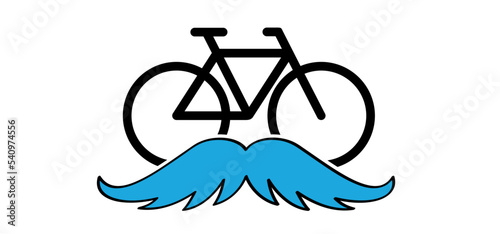 Mamil, middle-aged men in lycra; or middle-aged men in cycling suits. For let it grow. No shave, beard or moustache in november. Cycling symbol. World Bicycle day. Sport cyclist. Blue health month.