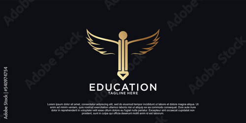 Education logo design template Premium Vector Part 1