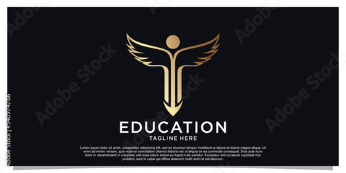 Education logo design template Premium Vector Part 2