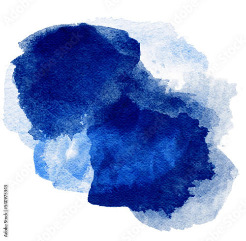 Blue Watercolor Swash