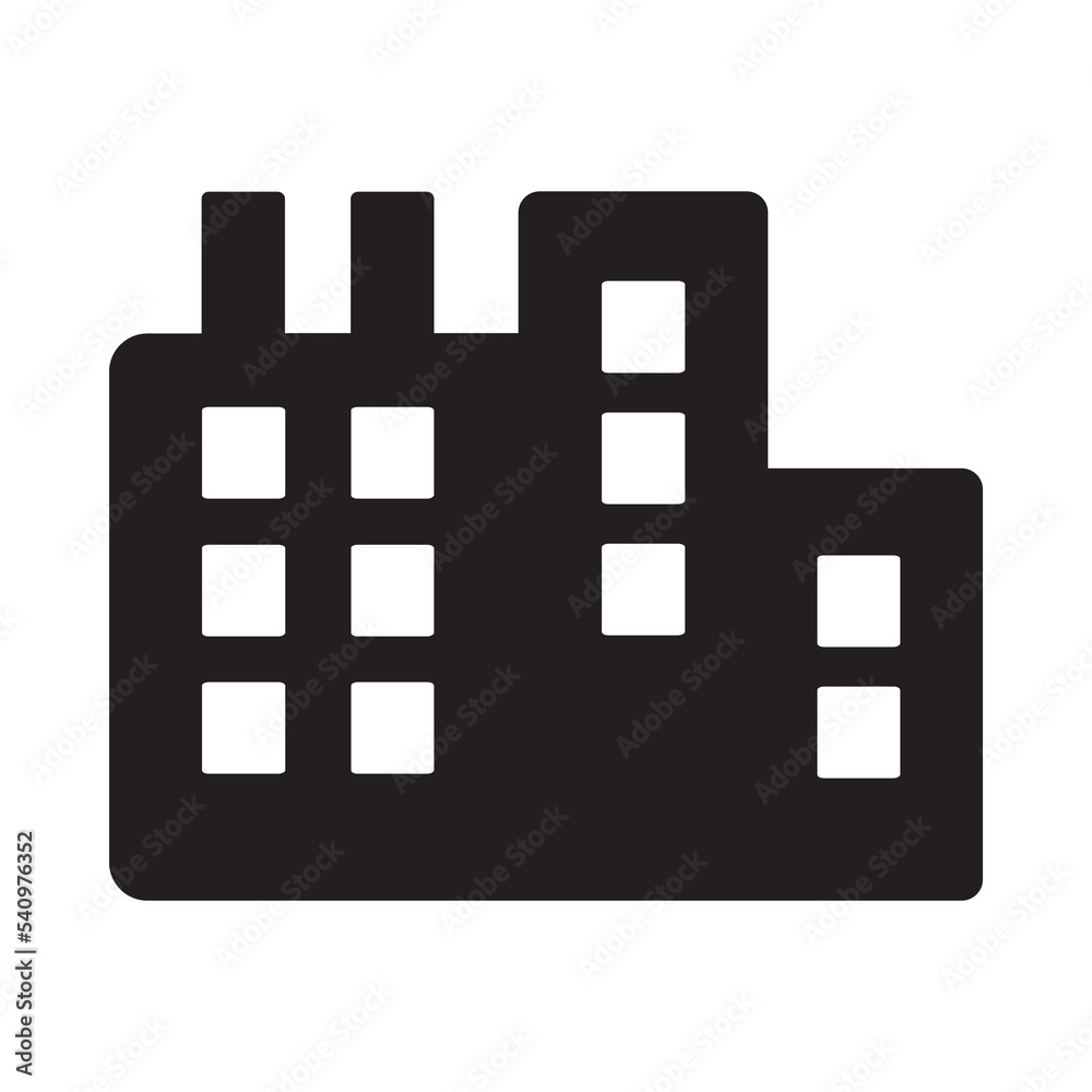 Glyph Building Icon 14 Glyph Building Icon 14