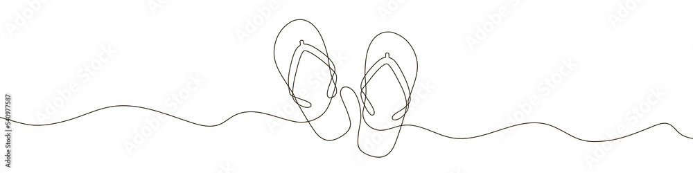 lined flip flops