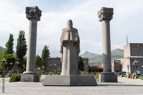 Monument of Grigor Tatevatsi in Goris photo